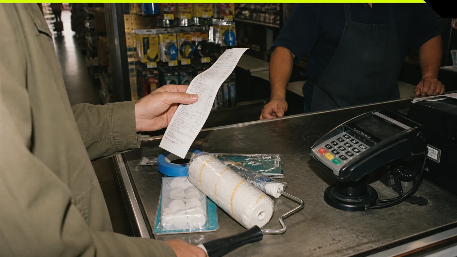 Repair receipts and a $125 threshold note beside a California deposit itemization