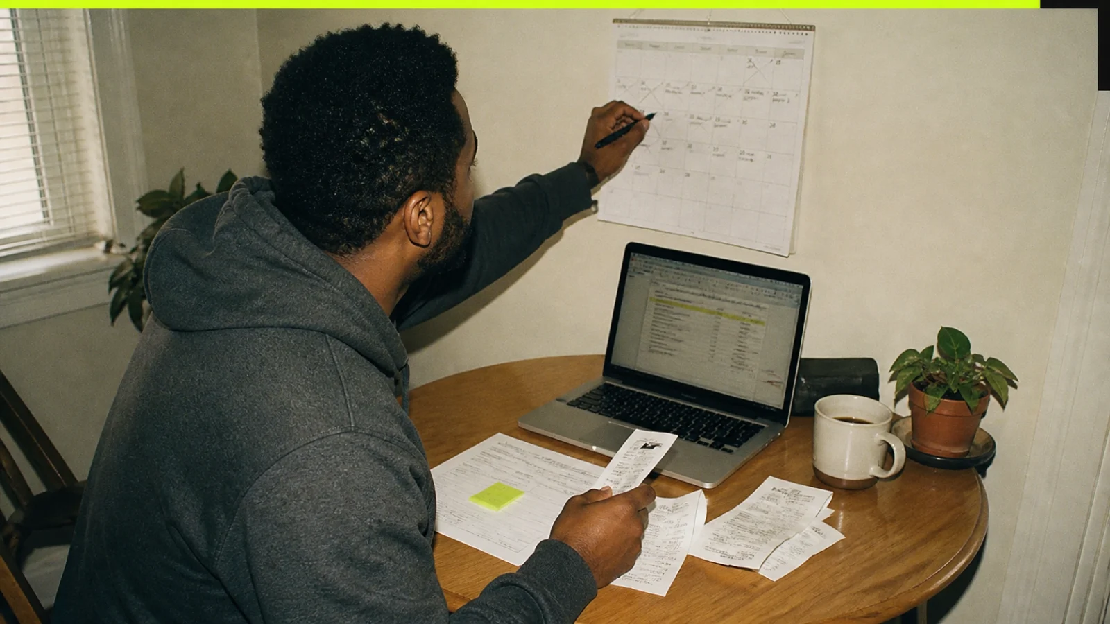 Renter matching a California unpaid-rent deduction to a payment ledger and lease dates